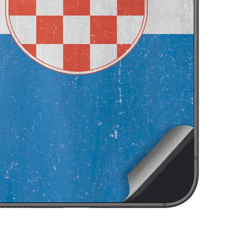 Croatia Flag Distressed Galaxy A14 5G Skin